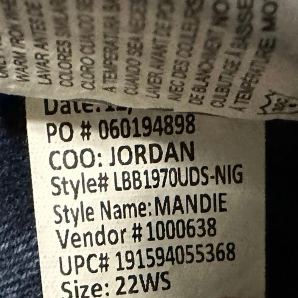 BANDOLINO Jeans Womens Size 22W Short Blue Mandie - Picture 7 of 7